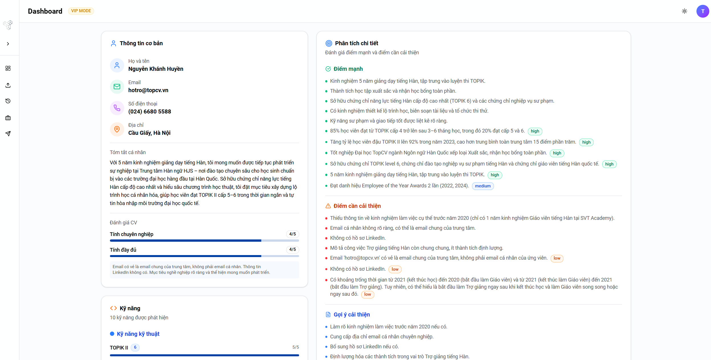CV Analysis Illustration